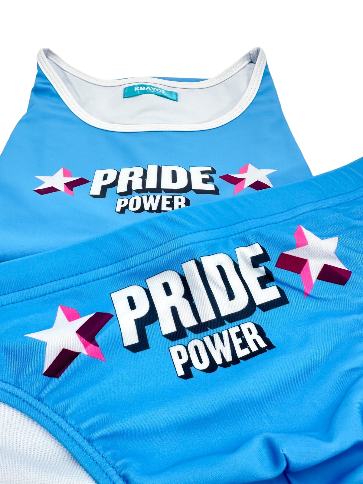 PRIDE POWER Light Blue Swimsuit | MEN SWIMWEAR | KBAYO | OUTFAIR | OUTFAIR