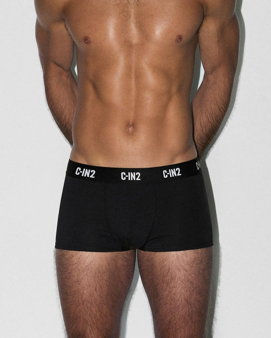 Multipack Premium Stretch 3-Pack Trunk Black - back view