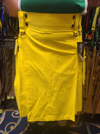 Utility Kilt in Yellow by KiltedBros - front view