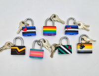 Small Padlock & Cover – Custom Kink Collar Lock, Keyed Alike Options, Glow & Pride Styles