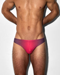 Swim Tanga Super Bright Halftone Neon Red - front view