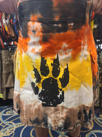 Bear Flag Tie-Dye Kilt by Kilted Bros - front view