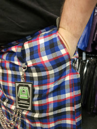 Official Leather Pride Tartan Kilt by KiltedBros - front view