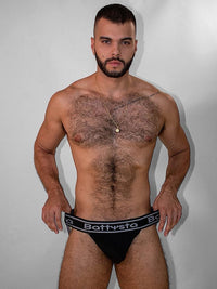 Black Jockstrap - front view