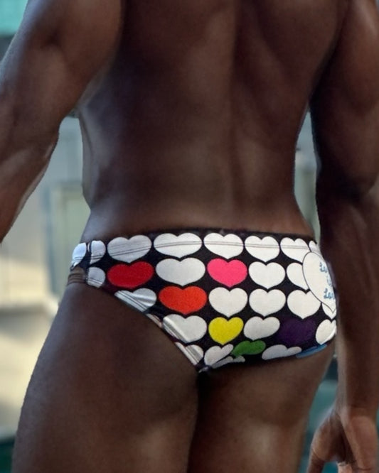 Love is Love Swim Brief | MEN SWIMWEAR | NO RUDOS | OUTFAIR | OUTFAIR