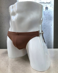 BuckleBold Chocolate Bikini - front view