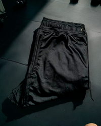 Black Gym Shorts - front view