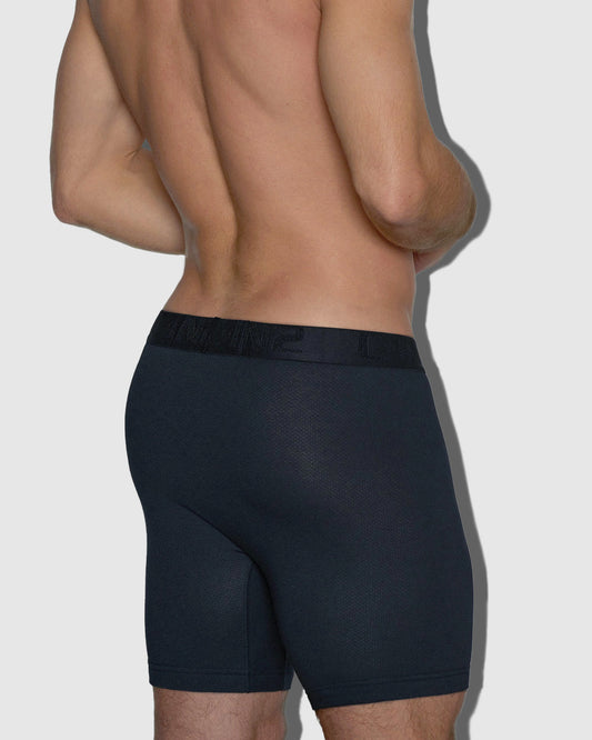 Flex Boxer Brief 7" Inseam Black - back view