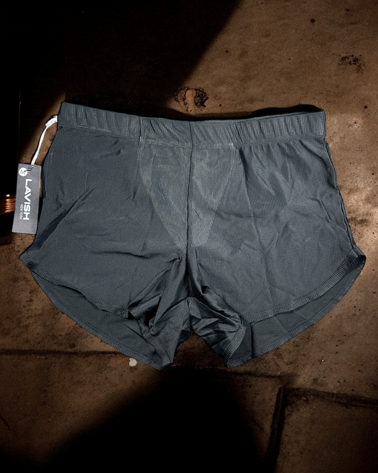 Black Mesh Jockstrap Shorts