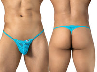 Sensual Turquoise Lace Thong - view 1