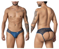 Navy Lace Jockstrap - view 1