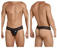 Black Nylon Thong - view 1