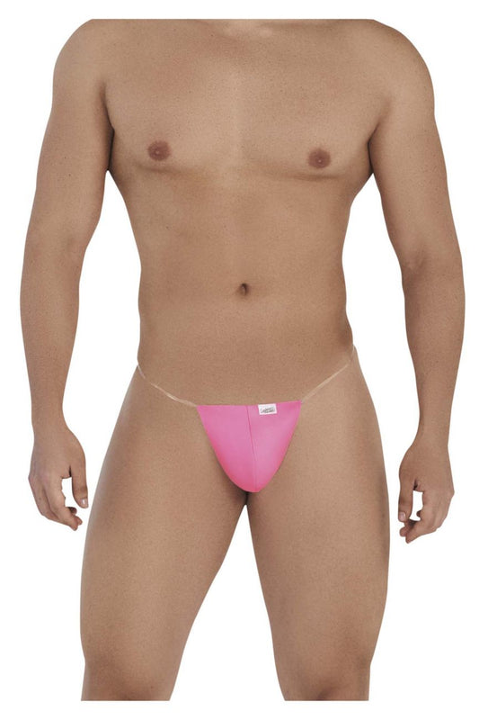 CandyMan Men's Underwear 99548 Invisible Micro Thongs Color Hot Pink
