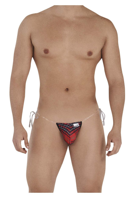 CandyMan Men's Underwear 99571X Invisible Micro G-String Color Red Prints