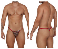 Red-Print Lace Thong - view 1