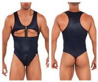 Work-N-Play Black Polyester Bodysuit - view 1