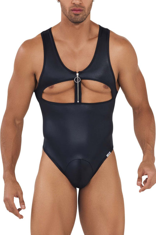 CandyMan Men's Underwear 99728X Work-N-Play Bodysuit Color Black