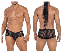 Black Mesh Striped Trunk - view 1