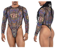 Stained Glass Black-Print Bodysuit - view 1