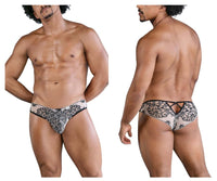 Nude-Black Lace Brief - view 1