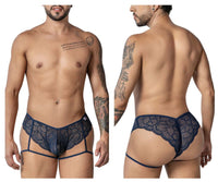 Garter Navy Lace Brief - view 1