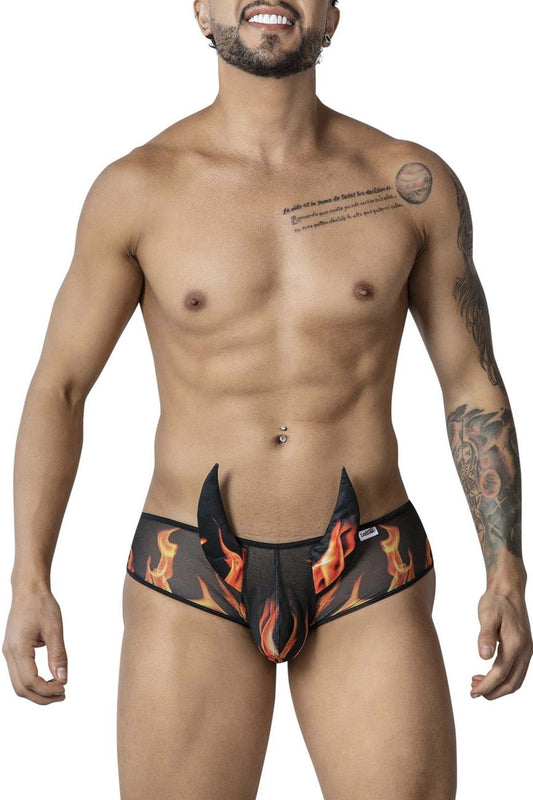 CandyMan Men's Underwear 99917 Wicked Trunks Color Black