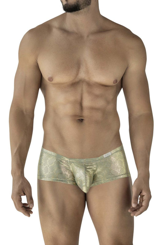 Clever Moda Men's Underwear 2061 Diamond Trunks Color Gold
