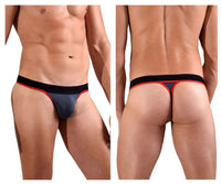 Chr Borderline Charcoal Thong - view 1