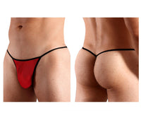Red Mesh G-String Thong - view 1