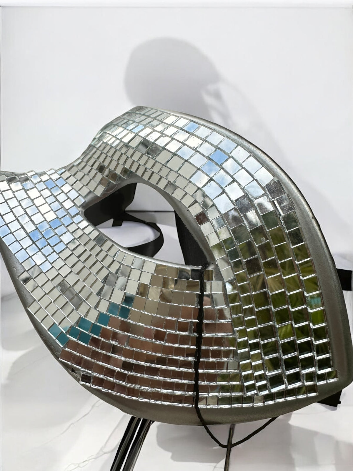 Silver Disco Ball Mask | MEN ACCESSORIES | LAVISH NY | OUTFAIR | OUTFAIR
