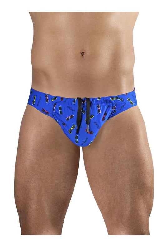 ErgoWear Men's active and swimwear EW1764 FEEL SW Swim Briefs Color Blue-Sunglasses