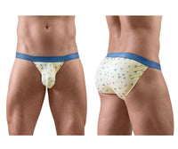 ErgoWear Men's Underwear EW1769 SLK SE Bikini Color Vanilla-Birds - view 1