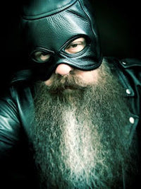 Half Head Executioner Hood - front view