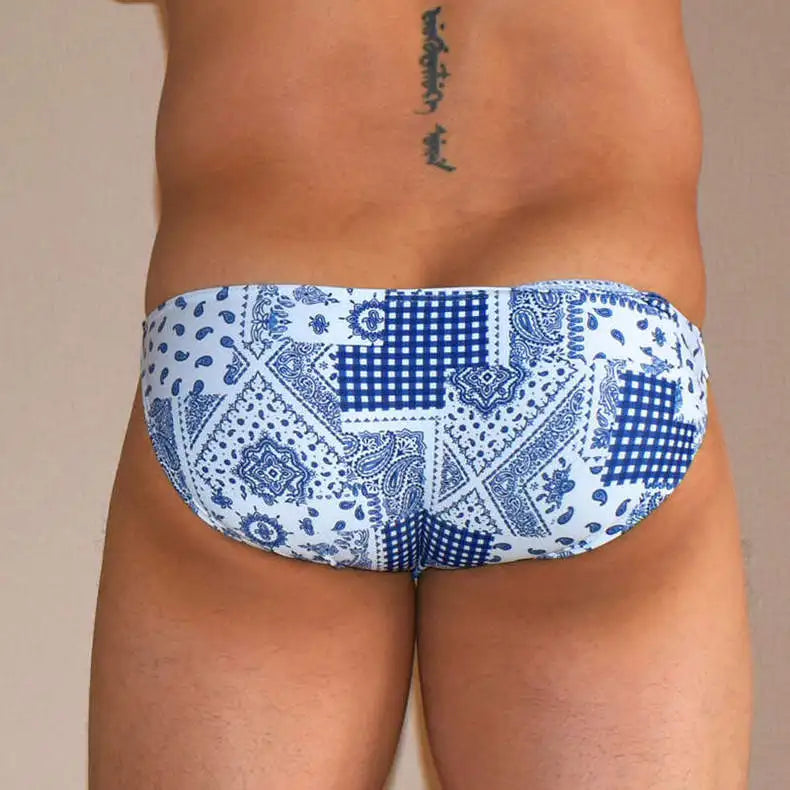 Rainbow Clouds Low Cut Swim Brief