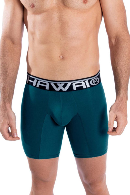 HAWAIR Men's Underwear 41903 Solid Athletic Boxer Briefs Color Petrol