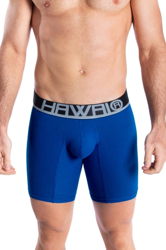 HAWAIR Men's Underwear 41903 Solid Athletic Boxer Briefs Color Royal Blue