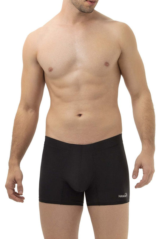 HAWAIR Men's Underwear 42222 Microfiber Trunks Color Black