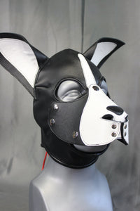 Boston Terrier Whole Head Pup Hood - front view