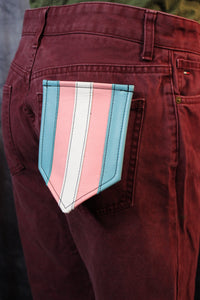 Transgender Pride Pocket Flag - front view