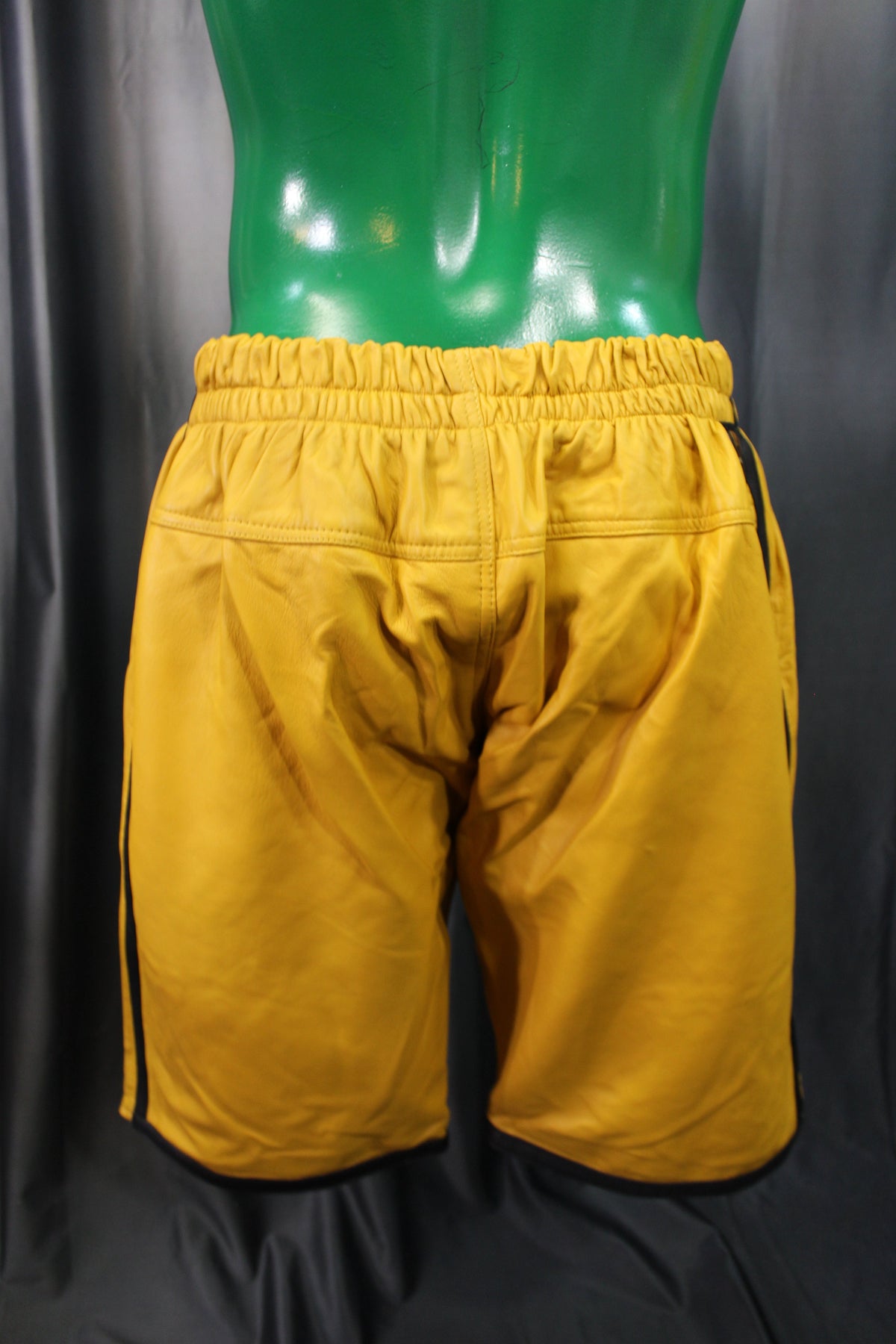Basketball Shorts in Mustard Yellow and Black - view 4