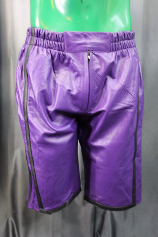 Basketball Shorts in Purple and Black - view 2