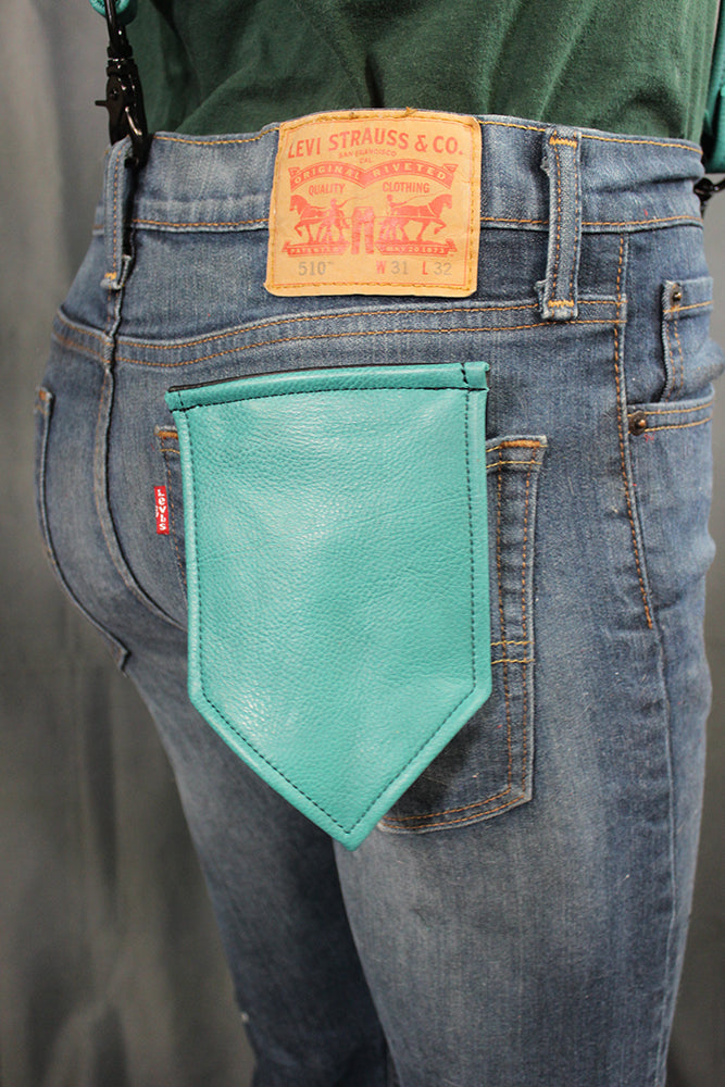 Colored Leather Pocket Flag - view 6