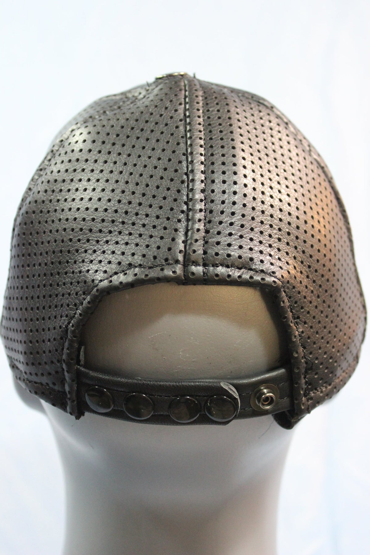 Perforated Leather Baseball Cap - view 7