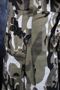 Classic KiltedBros Kilt in Arctic Camo - front view