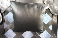 Leather Sling Pillow - front view