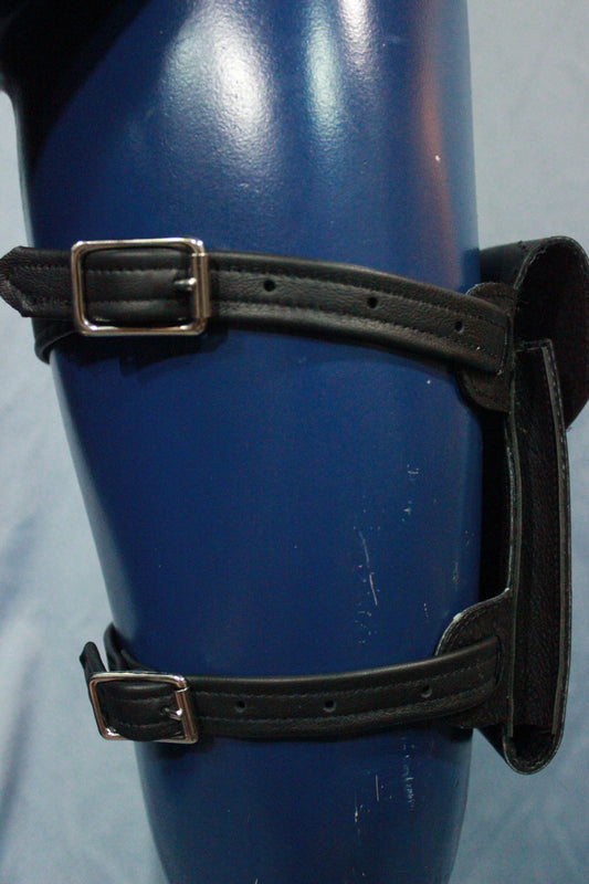 Leather Thigh Pouch Cell Phone Holster - view 2