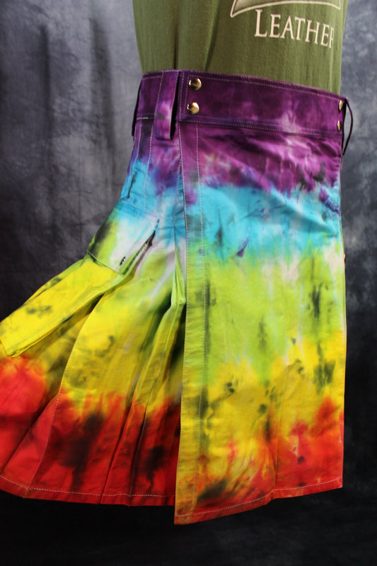 PRIDE Tie-Dye Kilt by Kilted Bros - view 2