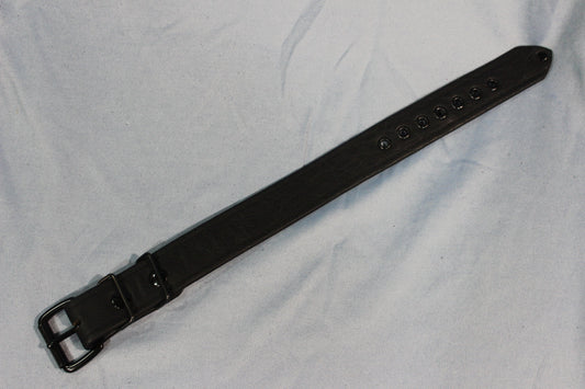 Classic Black Soft Strapping Buckled Leather Armbands - view 2