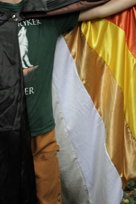 Bear Pride Flag Satin Cape - view 2