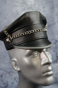 Leather Muir Cap - front view